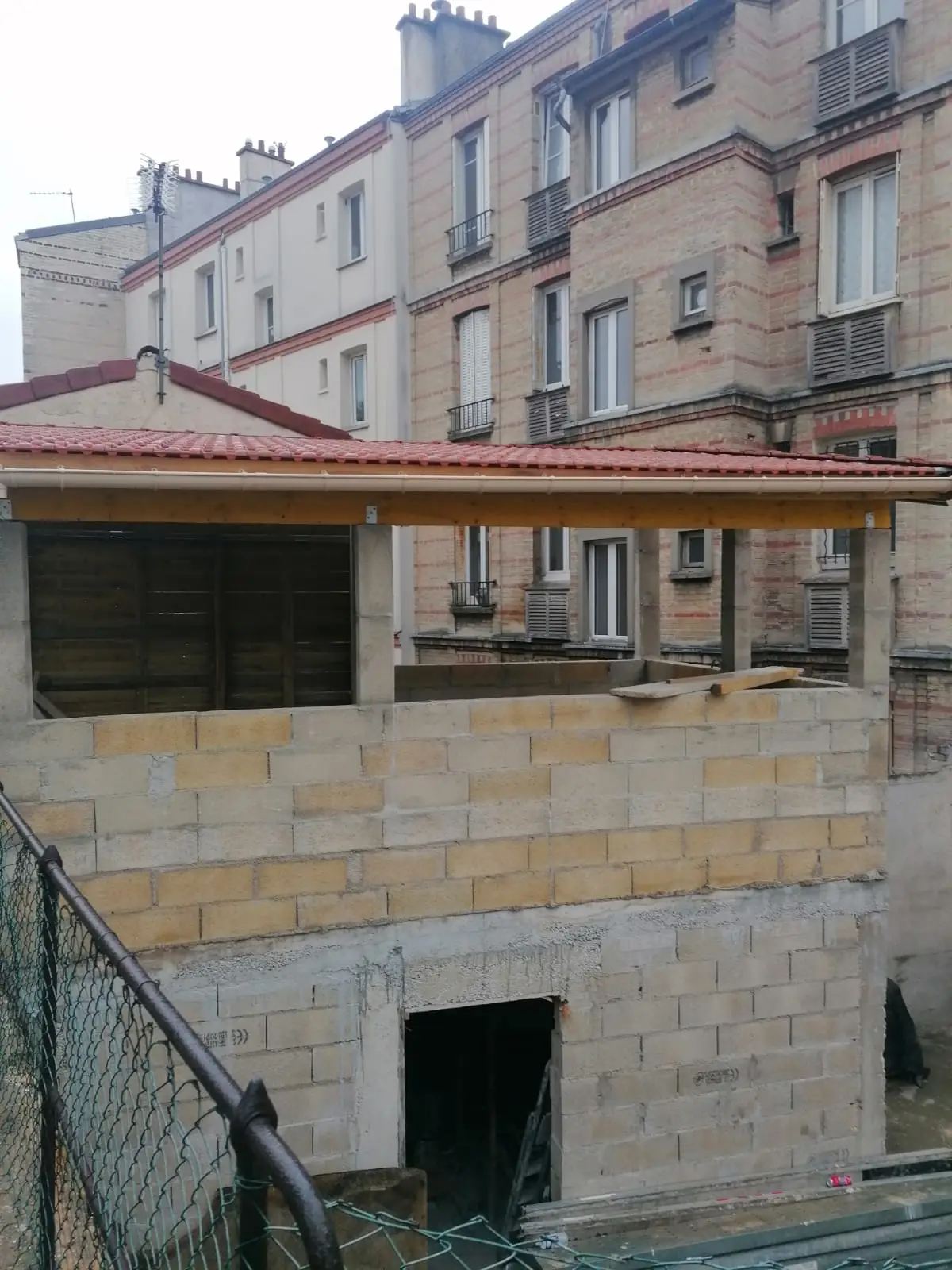 Réhaussement charpente